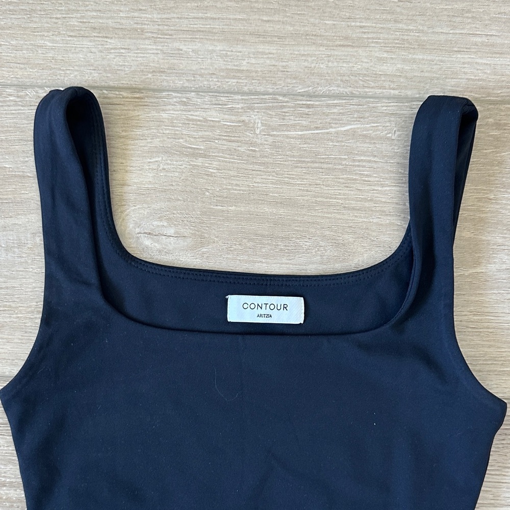 Aritzia Black Squareneck Original Bodysuit - Picture 5 of 7